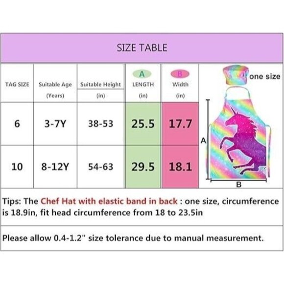 Unicorn Magic Cooking Bundle: Apron, Cookbook, & Glittery Unicorn Oven Mitt - Picture 5 of 9